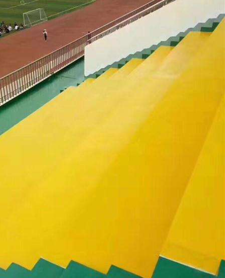 湘乡球场台阶翻新修补改造
